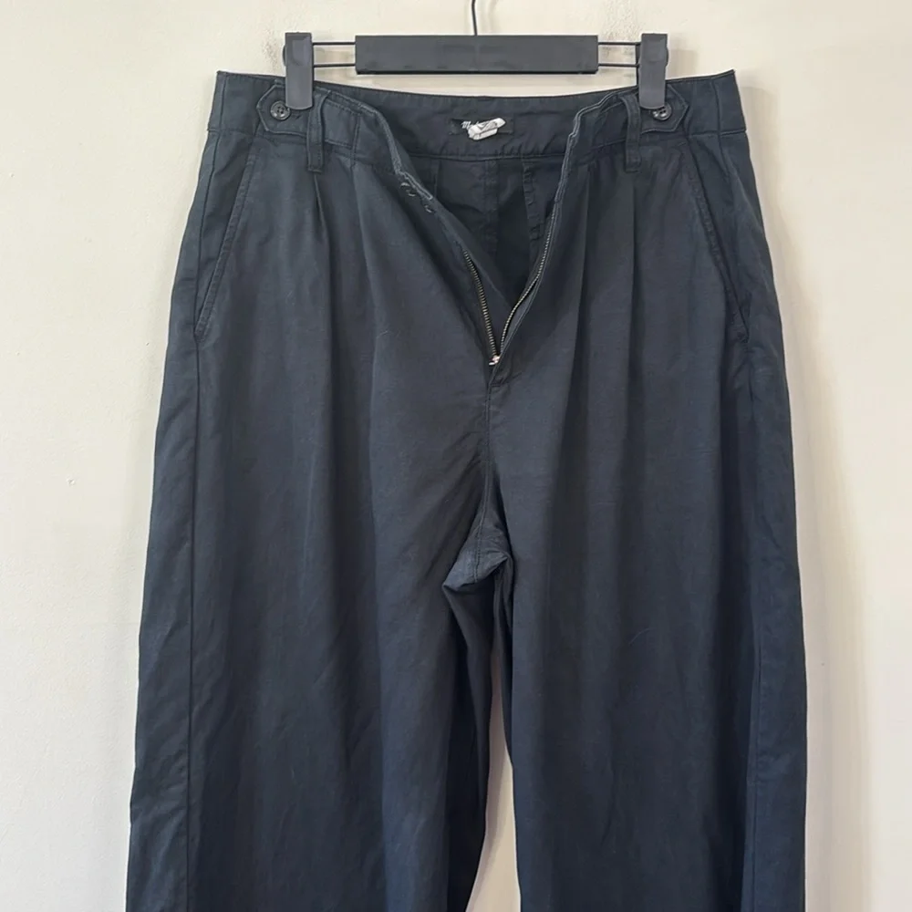 Madewell The Harlow Wide-Leg Pant Black Size 12 - Picture 6 of 11